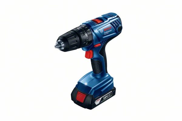 Bosch GSB 180-LI Masina de gaurit cu percutie + 2xAcumulatori GBA 18V, 2.0Ah + Incarcator rapid AL 1814 CV + Valiza profesionalala