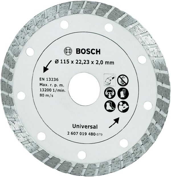 Bosch Disc de taiere diamantat Turbo 115mm