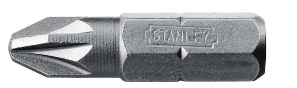 Stanley 1-68-949 Set 25 Biti Pozidriv 1/4″, PZ2 x 25mm