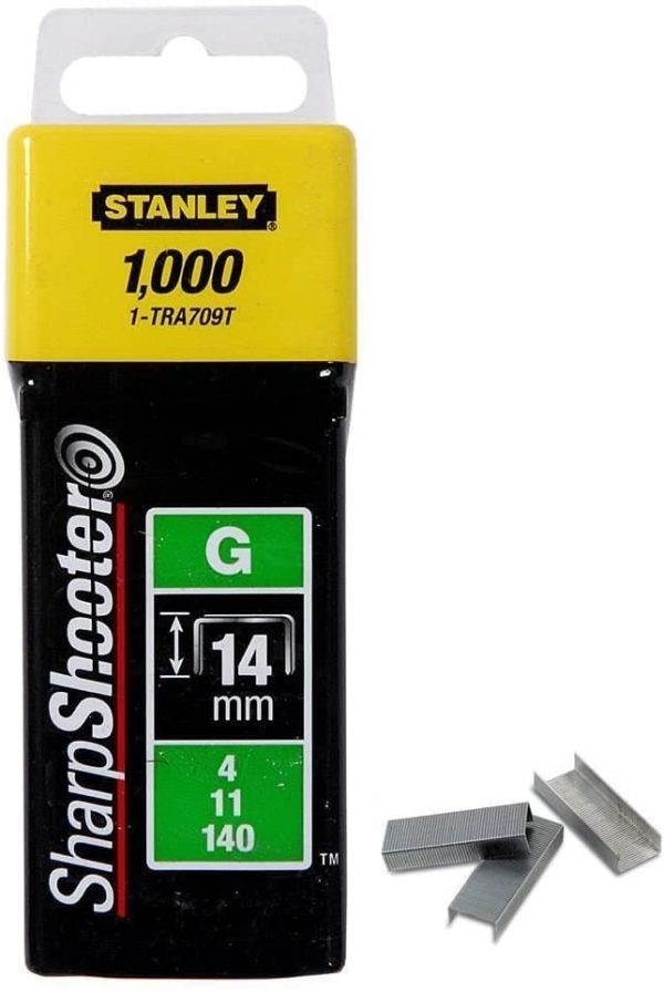 Stanley 1-TRA709T Capse de inalta calitate tip G/ 4/11/140, 14mm / 9/16″