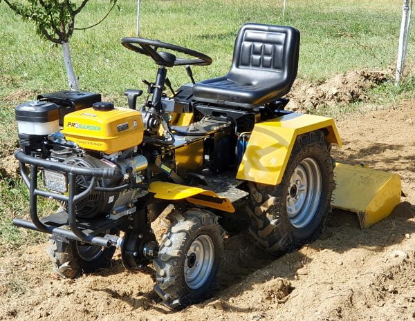 ProGARDEN Campo1856-4WDH Minitractor 4×4 18CP hidraulic, benzina, 4+1 viteze, freza tractata