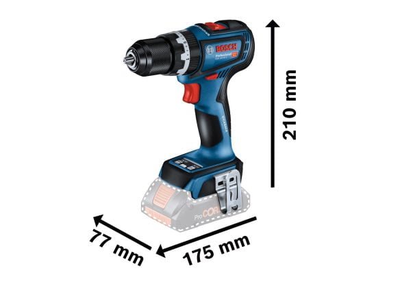 Bosch GSB 18V-90 C Masina de gaurit cu percutie + 2 x acumulatori GBA 5.0Ah + incarcator rapid GAL 18V