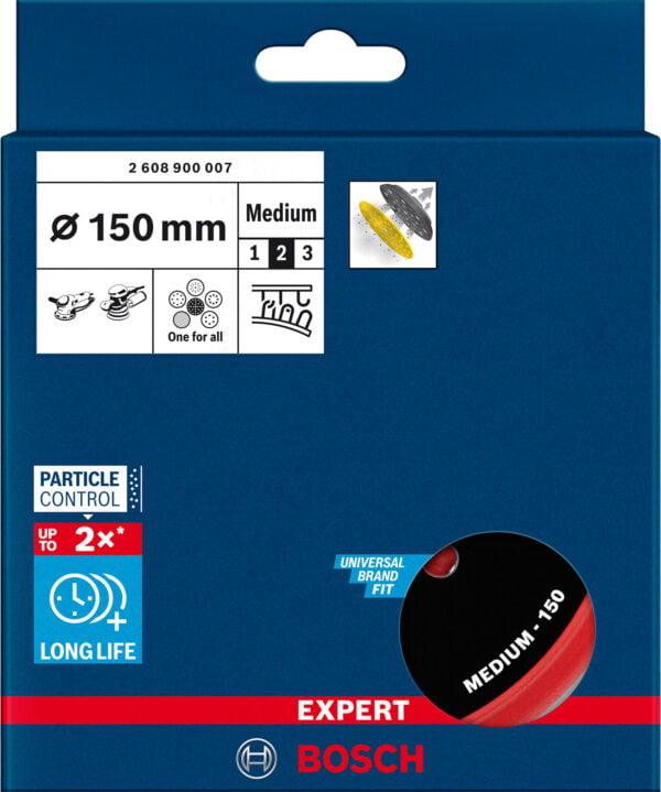 Bosch Taler mediu cu gauri multiple 150mm, Expert